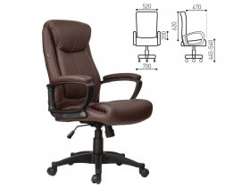 Кресло офисное BRABIX Enter EX-511, коричневое в Сосновоборске - sosnovoborsk.mebel-nsk.ru | фото