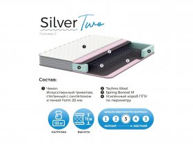 Матрас Silver Two в Сосновоборске - sosnovoborsk.mebel-nsk.ru | фото