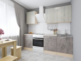 Модульная кухня Йота (пикард/цемент) в Сосновоборске - sosnovoborsk.mebel-nsk.ru | фото