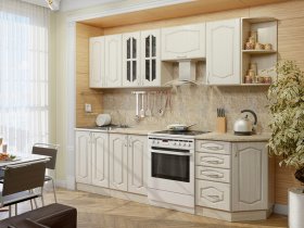 Модульная кухня Классика-1 (дуб молочный) в Сосновоборске - sosnovoborsk.mebel-nsk.ru | фото