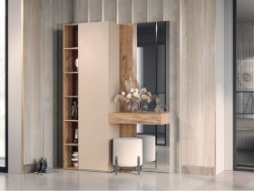 Прихожая Ева (кашемир/дуб вотан) в Сосновоборске - sosnovoborsk.mebel-nsk.ru | фото