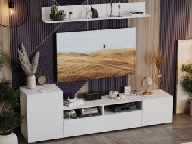 Стенка «Сильвия» (белый ясень) в Сосновоборске - sosnovoborsk.mebel-nsk.ru | фото